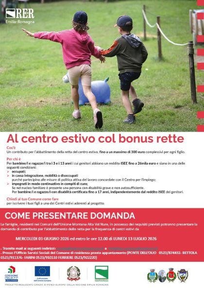 Voucher centri estivi 2026